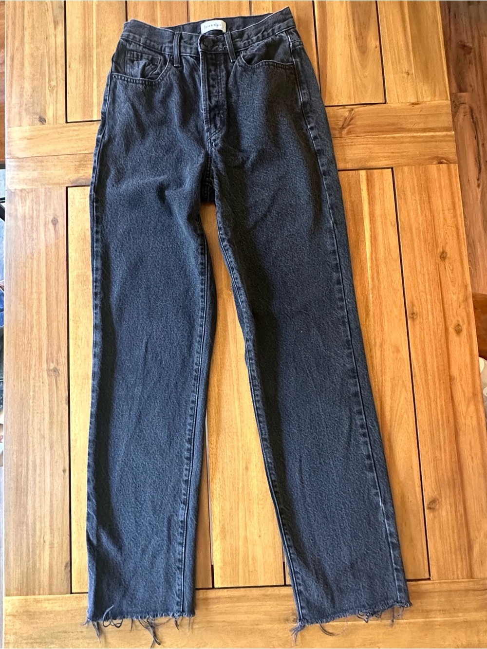 PacSun Women's Dad Jean Black Straight Jeans
